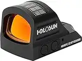 Holosun HS407C-X2 Offenes Reflex Rotpunktvisier + 2MOA Punkt Absehen, Solarzelle, Schwarz, Jagd, Sportschießen Softair, Tactical Mini - 70149029