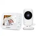 Video Baby Monitor with Camera,Baby Camera with No Glow Infrared Night Vision,Support Temperature Monitor,Two-Way Talk,Lullaby,Remote Zoom Video Monitor System KAMEP