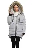 VOGMATE Women's Hooded Puffer Jacket Winter Warm Thickened Down Jacket Windproof Coat for Women