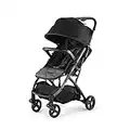 Summer Infant 3Dpac CS Compact Fold Stroller, Black Compact Car Seat Adaptable Baby Stroller Lightweight Stroller with Convenient One-Hand Fold, Reclining Seat and Extra-Large Canopy