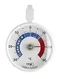 TFA Dostmann Analoges Kühlthermometer, klein, handlich, zur Kontrolle von Kühl- und Gefrierschrank, L 72 x B 21 x H 95 mm