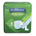 FitRight OptiFit Extra Adult Briefs, Incontinence Diapers with Tabs, Moderate Absorbency, Large, 44 to 56", 20 Count