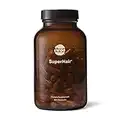 Moon Juice SuperHair Natural Hair Nutrition Supplement & Multivitamin for Healthier, Thicker, Stronger Hair-250mg Ashwagandha, 500mcg Biotin& 120mg SawPalmetto - Vegan, Non-GMO (120 Capsules) …