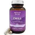 Sleep Aid Supplement | Natural Anxiety & Stress Relief | Passionflower | L-Theanine | Chamomile | Lavender | Nu Mind Wellness Solos: Chill | 30 Capsules