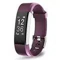 OCTANDRA Active VeryFitPro Fitness Tracker Heart Rate Sleep Monitor 0.96" Activity Step Counter Pedometer IP67 Waterproof Smart Band Exercise Running Smart Watch for Men Women (ID115Plus HR) (Purple)