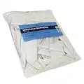 Orvarto Hygiene, Premium Lint Free Rags 1kg. UK Manufactured, 100% Recycled, 100% Biodegradable Packaging. For cleaning, polishing, buffing, waxing, wiping and painting. (White Cotton Sheeting Rags)