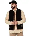 Carhartt mens Relaxed Fit Fleece Vest, Black, Large US