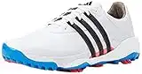 adidas Herren Tour360 22 Golfschuh, Footwear White/Core Black/Blue Rush, 44 EU