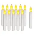 ORIA LED Bougies Effilées, 12PCS Bougies Flottantes Harry Potter, Scintillement Sans Flamme pour Décorations de Mariage de Fête de Noël