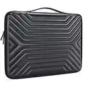 DOMISO 15-15,6 Pulgadas Funda Resistente al Agua Bolsa Maletin Protectora para Ordenador Portátil/Apple/Lenovo IdeaPad ThinkPad/Acer Aspire 5 3 Spin 5 / HP Envy 15 / DELL/ASUS, Negro