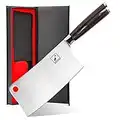 Imarku Cleaver Knife 7 Inch Meat Cleaver - SUS440A Japan High Carbon Stainless Steel Butcher Knife with Ergonomic Handle for Home Kitchen and Restaurant, Ultra Sharp