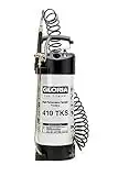 GLORIA 410 TKS Profiline, Pulvérisateur à pression haute performance 10L | Pulvérisateur professionnel en acier oléofuge | tuyau à spirales av raccord de compresseur et manomètre | 6 bar | blanc/noir