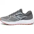 Saucony womens Cohesion 13 Running Shoe, Alloy/Coral/Sky, 8.5 US