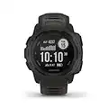 Garmin Instinct, Rugged Outdoor Watch with GPS, Features Glonass and Galileo, Heart Rate Monitoring and 3-Axis Compass, Graphite