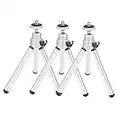 Mini Telescoping Tripod, 3Pcs Universal Foldable Aluminium Alloy Stoving Varnish Mini Anti-Shake Telescopic Tripod Telescoping Tripod Stand Monocular Telescope Camera Tripod