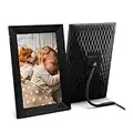 nixplay Smart Digital Picture Frame 10.1 Inch, Share Video Clips and Photos Instantly via E-Mail or App, Wi-Fi, buttons