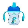 Chicco Training Cup, Un Bicchiere Antigoccia Bambini, Una Tazza per Imparare a Bere, Beccuccio Ergonomico Semi-Soft, Valvola e Manici Rimovibili - Rosa/Viola, Colori Assortiti, 6 Mesi+