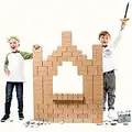 Gigi Bloks Bloques de Construcción Gigantes de Cartón para Niños, Set de Bloques Infantiles de 96 Piezas XL Apilables, Juguetes Montessori de Ladrillos de Construcción Grandes de Tamaño Real