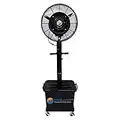 Cool-Off™ 10 Gallon water tank Tropic Breeze Portable Misting Fan with 90 Degree Oscillation (Midnight Black)