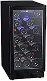 EdgeStar BWR301BL 15 Inch Wide 30 Bottle Built-In Wine Cooler with Slim Design