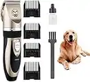 SeeKool Kit Tosatrice Professionale per Cani Tagliacapelli Tosatore Elettrico 4 Pettine Testina Regolabile-Tagliacapelli per Le Piccole/Medie/Grandi Cani Gatti E Altri Animali Domestici