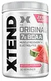 XTEND Original BCAA Powder Watermelon Explosion - Sugar Free Post Workout Muscle Recovery Drink with Amino Acids - 7g BCAAs for Men & Women - 30 Servings