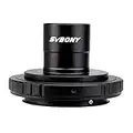 Svbony SV124 Adaptador Camara Telescopio 0.965" Adaptador T2 y Tubo Extensión Anillo T Compatible con Nikon