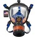 ST-100X Survival & Tactical Full Face Organic Vapor & Particulate Respirator Gas Mask - 40mm Activated Charcoal Filtration - Full Face Eye Protection