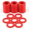 LUTER 40Pcs Garden Hose Washers Rubber Washers Seals Ring Heavy Duty Hose Gasket Fit All Standard 3/4" Garden Hose(Red)