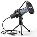 TONOR Micro PC Gaming USB Microphone Condensateur Professionnel pour Streaming Podcast Studio Enregistrement Singing Youtube Gamer Chant Stream, pour Ordinateur de Bureau et Laptop TC30 avec RGB