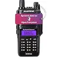 MIRKIT - BAOFENG UV-9R Max Puissance étanche Radio IP67 - Talkie-Walkie UHF/VHF Double Bande avec Batterie 2200 mAh, 128 canaux, Longue portée, Radio FM Portable, VOX/LED Amateur Talkie Walkie.