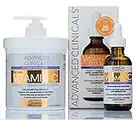 Advanced Clinicals Vitamin C Body Lotion + Potent Vitamin C Serum 2pc Bundle | Face Serum & Body Cream Brightening Skin Care Set & Kits For Wrinkles, Dark Spots, Dry Skin, & Uneven Skin Tone, 2-Pack