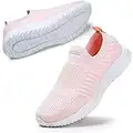 STQ Baskets de Running Pied pour Femmes Chaussures de Travail Confortables et Légères Tendances Rose 38 EU