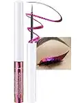 Chameleon Glitter Eyeliner Liquid, Pink Purple Metallic Satin High-Pigmented Color Multi-Reflective Finish Glitter Eye Liner Eyeshadow Pen,Smudge-proof,Longwear,Ultra-Fine Tip Eyeliner,for Eye Makeup-06