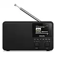 Philips Audio Radio Internet PR802/12 Dab+ Internet Radio (Bluetooth, Dab+, Temporizador, Alarma Dual, Conexión con Spotify), Color Negro