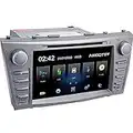 Camry Car Stereo DVD Player-Double Din in-Dash, Multimedia Receiver with Touchscreen, Built-in Bluetooth, MP3 Player, GPS Navigation, SD, AUX Input, Radio Receiver, Applicable Models: 2007-2011.