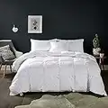 Maple Down Soft King Size Comforter Duvet Insert-Down Alternative Comforter Quilted with Corner Tabs for All Season-Lightweight Breathable Brushed Microfiber Machine Washable (White, 106 * 90)