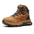 NORTIV8 Botas de Senderismo Hombre Zapatos Trekking Montaña Impermeables Botas para Exteriores Escalada Real Cuero Caqui SNHB225M-E Talla 47 (EUR)