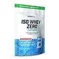 BioTechUSA Iso Whey Zero Natural, Boisson en poudre à base d'un isolat de protéines de lactosérum, sans colorants et édulcorants, 1816 g, Fraise