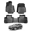 Powerty Compatible with Toyota RAV4 Floor Mats 2 Row Liner Set All Models TPE 3D Floor Liners All-Weather Custom for Toyota Rav4 2023 2022 2021 2020 2019 Accessories