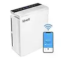 Levoit Smart WiFi Air Purifier for Home, Work with Alexa, H13 True HEPA Filter, Energy Star, Air Cleaner for Allergies, Pets, Smokers, Dust, Odor Eliminator for Large Room Bedroom, LV-PUR131S, White