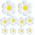 Cadeya 10 Pcs Daisy Balloons, Huge White Flower Aluminum Foil Balloons for Birthday, Baby Shower, Wedding, Daisy Party Decorations Supplies