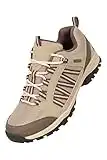 Mountain Warehouse Path Waterproof Womens Walking Shoes - Breathable Ladies Shoe, Mesh Lining, High Traction Sole Hiking Shoes - for Spring, Summer, Trekking, Camping Beige Womens Shoe Size 5 UK