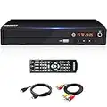 WISCENT DVD Player for Smart TV Support 1080P Full HD with HDMI Output,CD/MP3/USB Player for Home, All Region-Free, Remote Control/AV/HDMI Cable Included(non blueray)