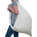 Tinyhouse UK Laundry Bag for Washing - Premium Canvas Drawstring Bag with Shoulder Strap and Draw-Cord Lock - Large, Heavy Duty Storage Bag - 73cm x 56cm (29IN x 22IN) - Machine-Washable and Reusable