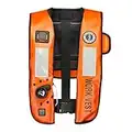 Mustang Survival - HIT Inflatable Work Vest for Adults (Orange & Black - One Size Fits All), Auto Hydrostatic, Enhanced Mobility and Reduced Heat Stress, 35 lb. of Buoyancy