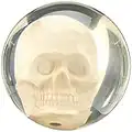Bowlerstore Clear Skull Bowling Ball, Clear, 14
