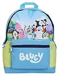 BLUEY Mochila para niños y niñas, bolsa de almuerzo para la escuela, mochila grande de viaje, Bluey Bingo, Blue, Talla única, Mochilas rucksack