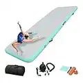 IBATMS Air Tumbling Mat Tumble Track,10ft Inflatable Gymnastics Air Mat for Gymnastics Training/Home Use/Cheerleading/Yoga/Water