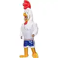 JASHKE Disfraz Inflable Disfraz de Gallo Traje Inflable Adulto Disfraz Hinchable Halloween